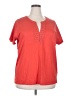 Basic Editions 100% Cotton Orange Short Sleeve Top Size 2X - photo 1