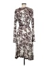 Three Dots Paisley Gray Cocktail Dress Size M - photo 2