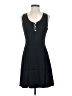 Rampage Solid Black Casual Dress Size 5 - photo 1