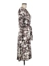 Three Dots Paisley Gray Cocktail Dress Size M - photo 4