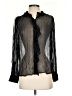 J.Crew 100% Cupro Black Long Sleeve Blouse Size 00 - photo 1