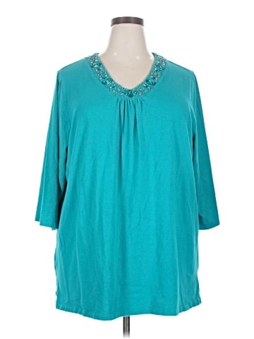 Liz & Me 3/4 Sleeve Blouse (view 1)