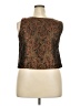 Positive Attitude Brown Sleeveless Blouse Size 18 Petite - photo 2