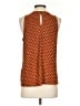 Anthropologie 100% Polyester Orange Sleeveless Blouse Size S - photo 2