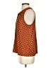 Anthropologie 100% Polyester Orange Sleeveless Blouse Size S - photo 5