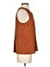 Anthropologie 100% Polyester Orange Sleeveless Blouse Size S - photo 4