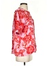 Vineet Bahl Red Short Sleeve Blouse Size S - photo 4
