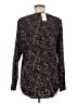 Christopher & Banks Floral Black Long Sleeve Blouse Size M - photo 2
