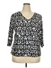 Bay Studio Silver 3/4 Sleeve Blouse Size 2X - photo 1