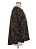 Christopher & Banks Floral Black Long Sleeve Blouse Size M - photo 4