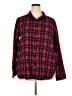 Jachs Girlfriend Plaid Red Long Sleeve Button-Down Shirt Size XXL - photo 1