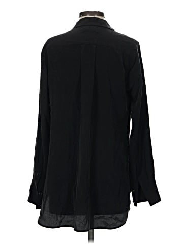 Vince. Long Sleeve Silk Top (view 2)
