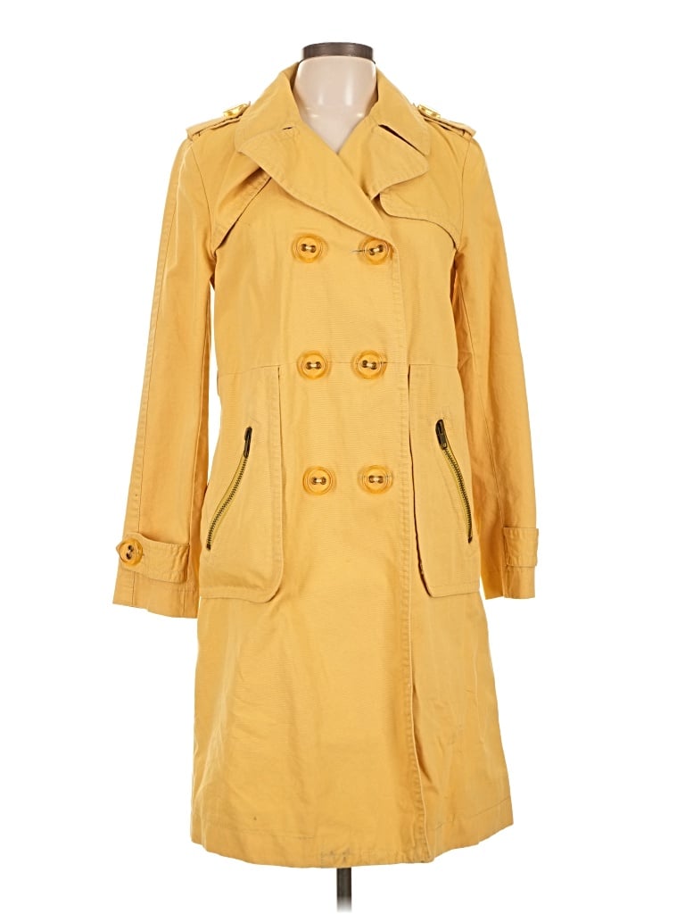 Pre-owned Marc By Marc Jacobs Trenchcoat In Yellow