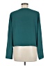 Babaton 100% Polyester Teal Long Sleeve Blouse Size M - photo 2