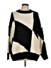 Topshop 100% Polyester Color Block Black Pullover Sweater Size 12 - photo 1