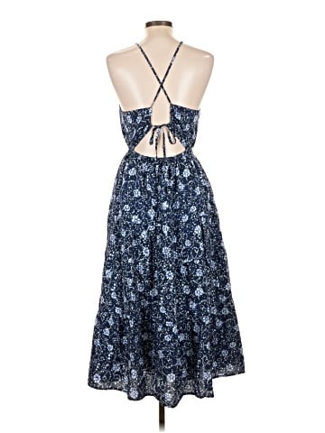Madewell Cross-Back Halter Midi Dress in Vineyard Medallion (view 2)