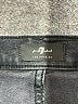 7 For All Mankind Chevron-herringbone Black Gray Jeans Size 25 waist - photo 4