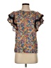 Liberty Art Fabrics for J.Crew 100% Cotton Blue Short Sleeve Blouse Size XS - photo 1
