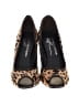 Donald J Pliner 100% Leather Animal Print Brown Heels Size 6 - photo 2