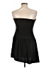Just Fab Solid Black Cocktail Dress Size L - photo 2