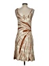 Three Dots Tie-dye Tan Cocktail Dress Size S (estimated) - photo 2