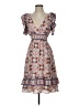 Max Studio 100% Polyester Paisley Orange Brown Cocktail Dress Size S - photo 1