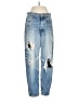 MOUSSY Graphic Blue Jeans Size 26 waist - photo 1