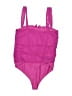 NBD Solid Pink One Piece Swimsuit Size L - photo 2