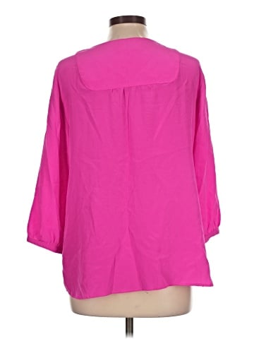 Britt Ryan 3/4 Sleeve Silk Top (view 2)