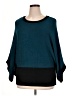 Alfani Color Block Teal Poncho Size XL - photo 1