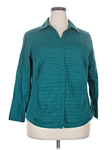 Investments II 3/4 Sleeve Button-Down Shirt (view 1)