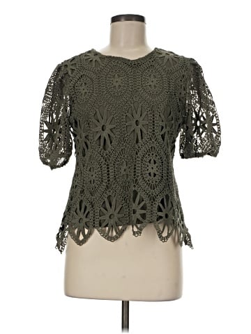 Ultra Pink Short Sleeve Blouse (view 1)