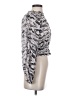 ALLSAINTS 100% Viscose Animal Print Silver Long Sleeve Blouse Size 0 - photo 4