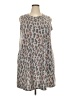 Apt. 9 Animal Print Gray Casual Dress Size XXL - photo 1