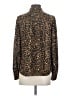 Daniel Rainn 100% Polyester Animal Print Brown Long Sleeve Blouse Size S - photo 2