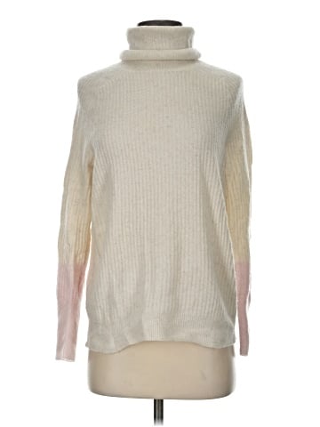 Aqua Cashmere Pullover Sweater (view 1)