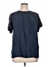 Universal Standard Blue Short Sleeve Blouse Size 16 (S) - photo 1