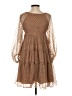 STAUD 100% Polyester Hearts Brown Casual Dress Size XS - photo 2