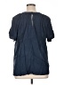 Universal Standard Blue Short Sleeve Blouse Size 16 (S) - photo 2
