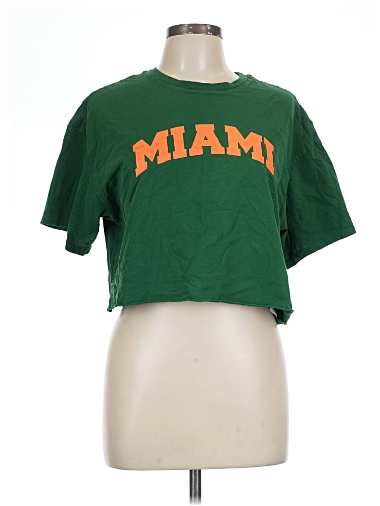 Pre-owned Forever 21 Short Sleeve T-shirt In Green