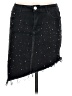 Denim Blvd Stars Black Denim Skirt Size M - photo 1