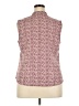 Merona Tweed Burgundy Sleeveless Blouse Size 20 - photo 2
