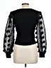 Almost Famous Black Long Sleeve Top Size L - photo 2