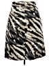Worthington 100% Polyester Camo Black Casual Skirt Size 18 - photo 2