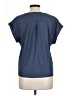 Bobeau Blue Short Sleeve Blouse Size L - photo 2
