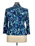 Le Suit Print Blue Blazer Size 18 - photo 2