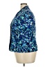 Le Suit Print Blue Blazer Size 18 - photo 5