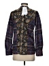 Antik Batik 100% Silk Paisley Blue Long Sleeve Silk Top Size S - photo 2