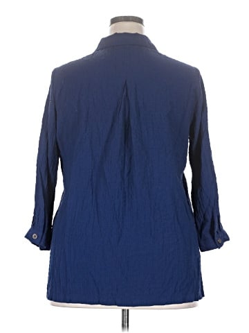 White Stag 3/4 Sleeve Button-Down Shirt (view 2)