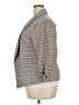 Fashion 100% Polyester Chevron-herringbone Gray Blazer Size 2X - photo 5